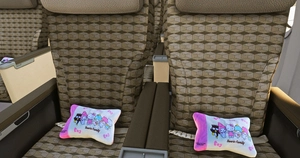 EVA AIR Sanrio Family “Hand in Hand” Jet (B-16703)  w/Cabin | PMDG 777-300ER thumbnail 5