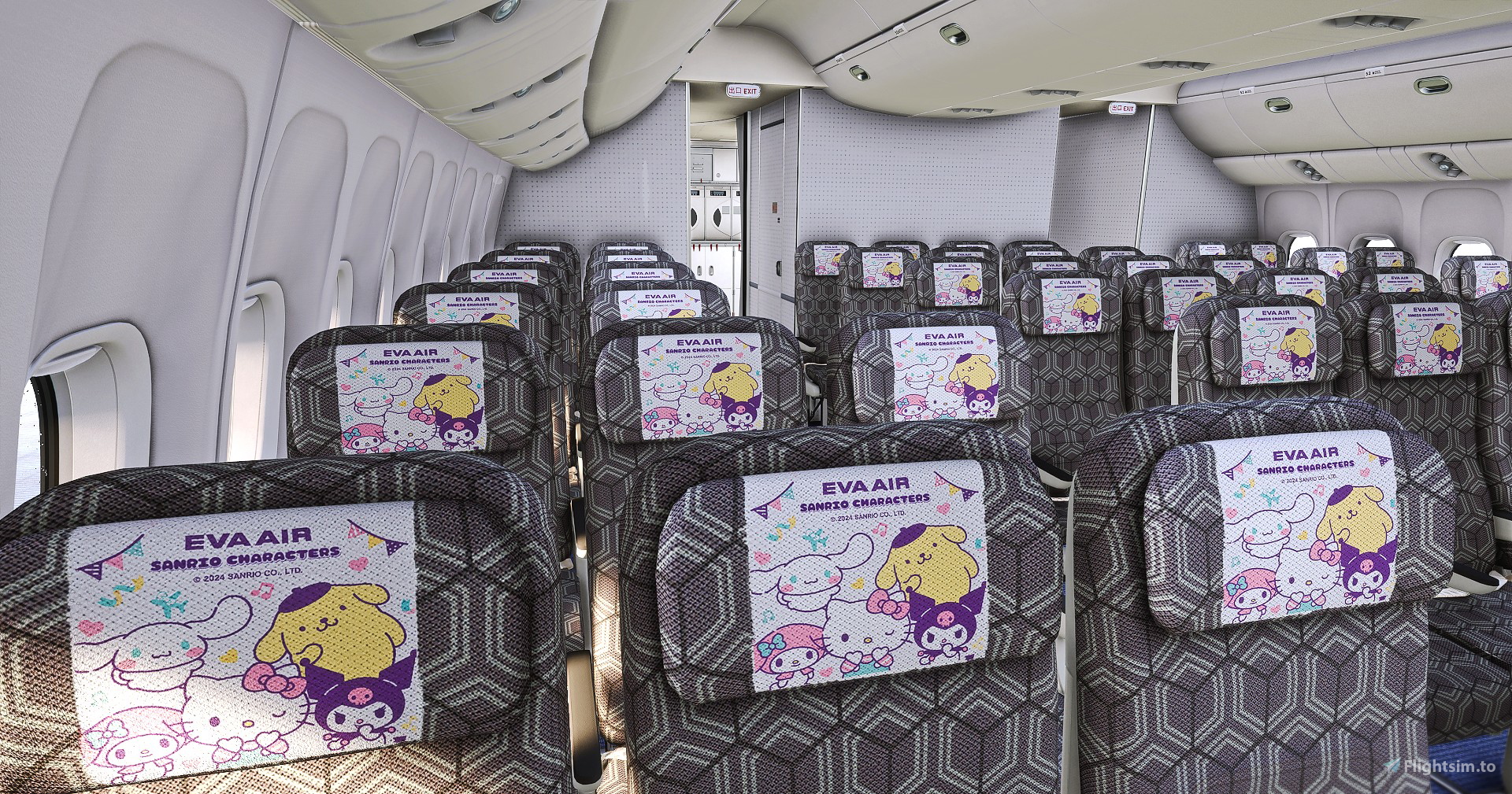 EVA Air Sanrio “Lolly Jet” – Kawaii Edition (B-16740) w/Cabin