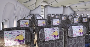 EVA Air Sanrio “Lolly Jet” – Kawaii Edition (B-16740) w/Cabin | PMDG 777-300ER thumbnail 4