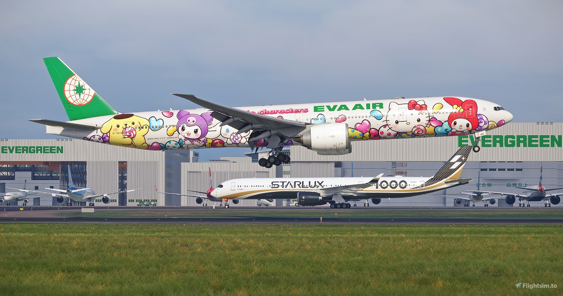 EVA Air Sanrio “Lolly Jet” – Kawaii Edition (B-16740) w/Cabin