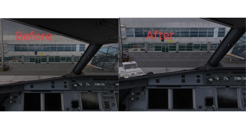 Fenix A320 Family – Centered  Default Cockpit Camera