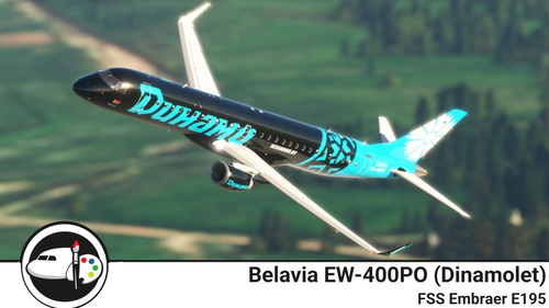 FlightSimStudio Embraer E195 Belavia (Dinamolet)