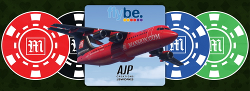 Flybe - Mansion.com - G-JEBG - JustFlight 146-300