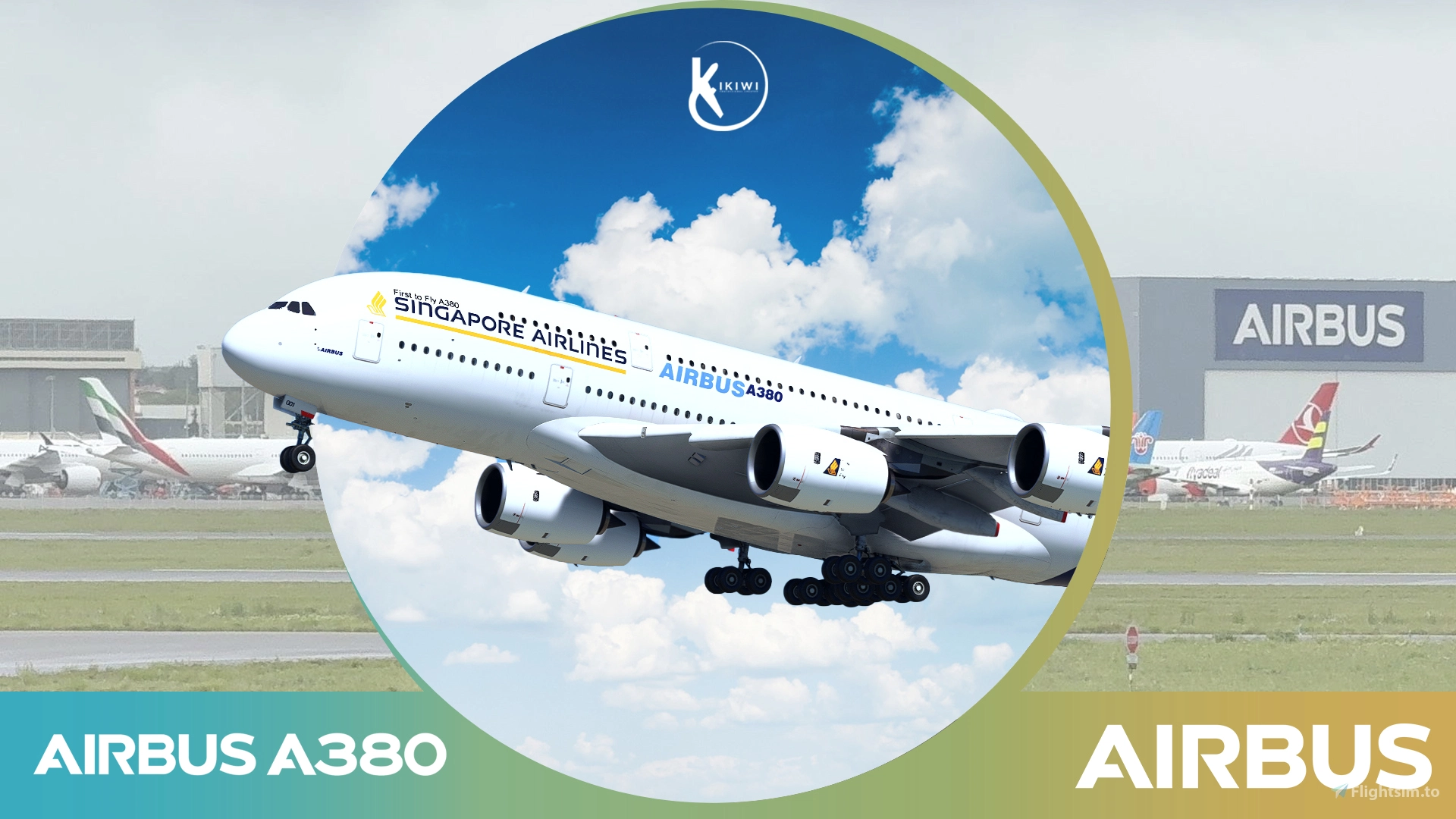 FlyByWire A380-800 Airbus House plus Livery 4K & 8K for Microsoft