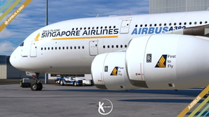 FlyByWire A380-800 Airbus House Livery Singapore Airlines "1st to Fly A380"  4K & 8K thumbnail 5