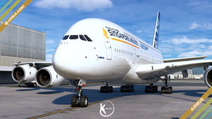 FlyByWire A380-800 Airbus House Livery Singapore Airlines "1st to Fly A380"  4K & 8K thumbnail 6