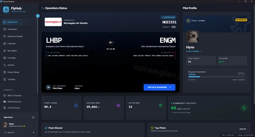 FlyHub — Airline Career and Flight Tracking Platform