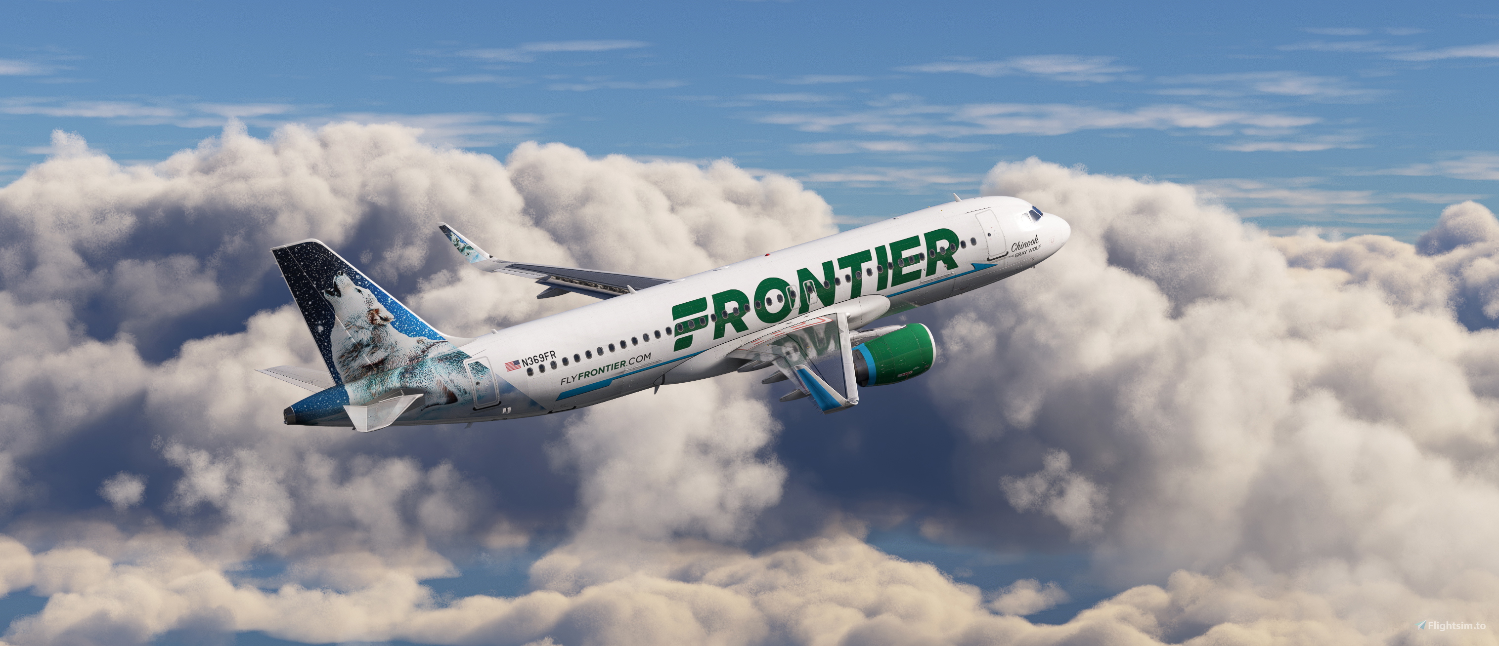 Frontier N369FR|2020 for Fenix Simulations A320-CFM-SL (8k) for