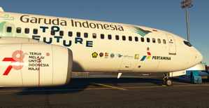 Garuda Indonesia (HUT RI 78 - From Nature to Future - Sustainable Aviation Fuel c/s) / PK-GFX thumbnail 6