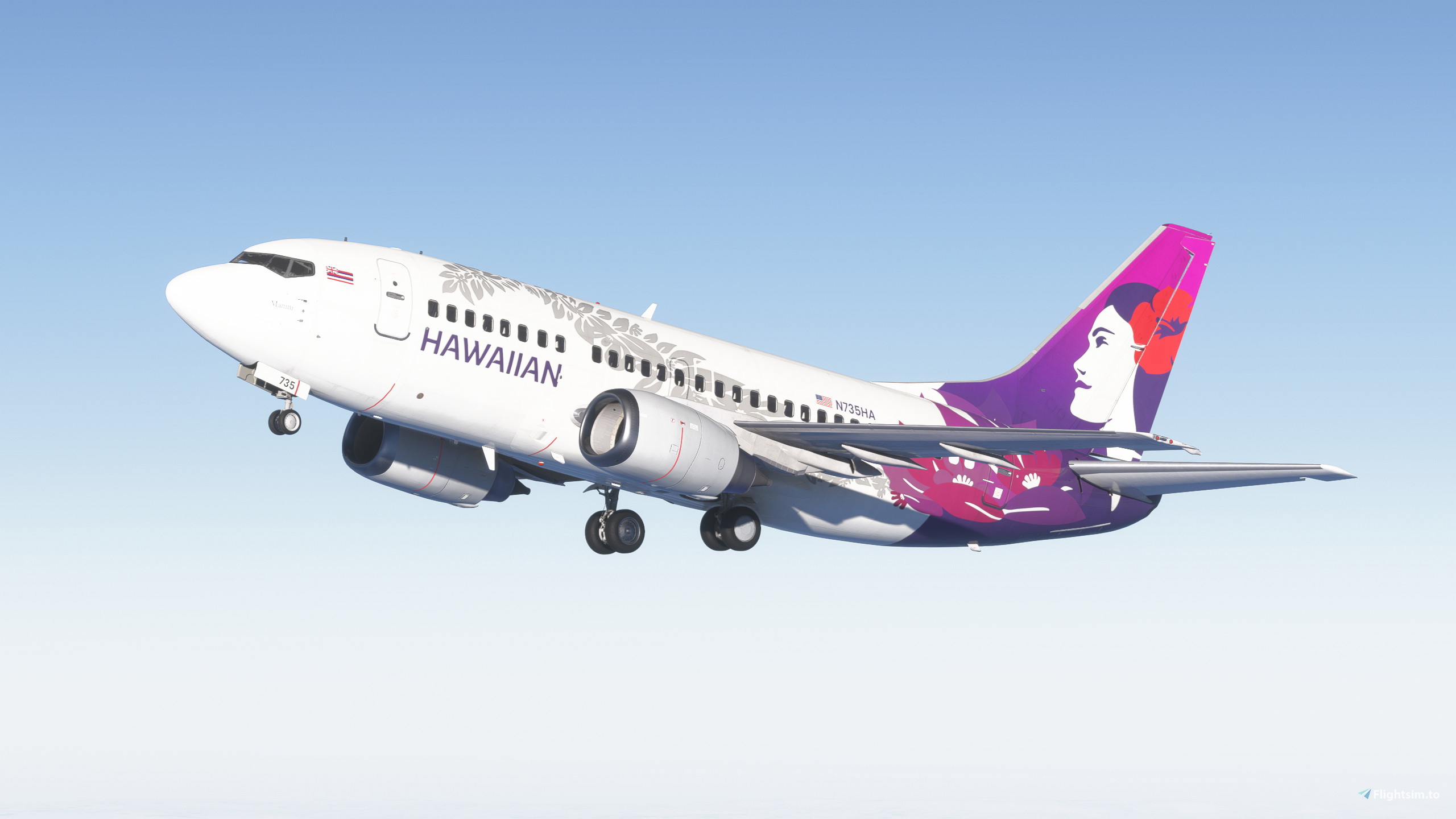 Hawaiian Airlines N735HA Fictional Livery CSS 737-500 - 8K
