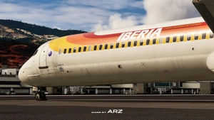 Iberia EC-FHG MD88 | MaddogX (20th Anniversary) | Custom Cockpit and Base Textures  thumbnail 6