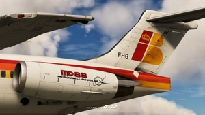 Iberia EC-FHG MD88 | MaddogX (20th Anniversary) | Custom Cockpit and Base Textures  thumbnail 7
