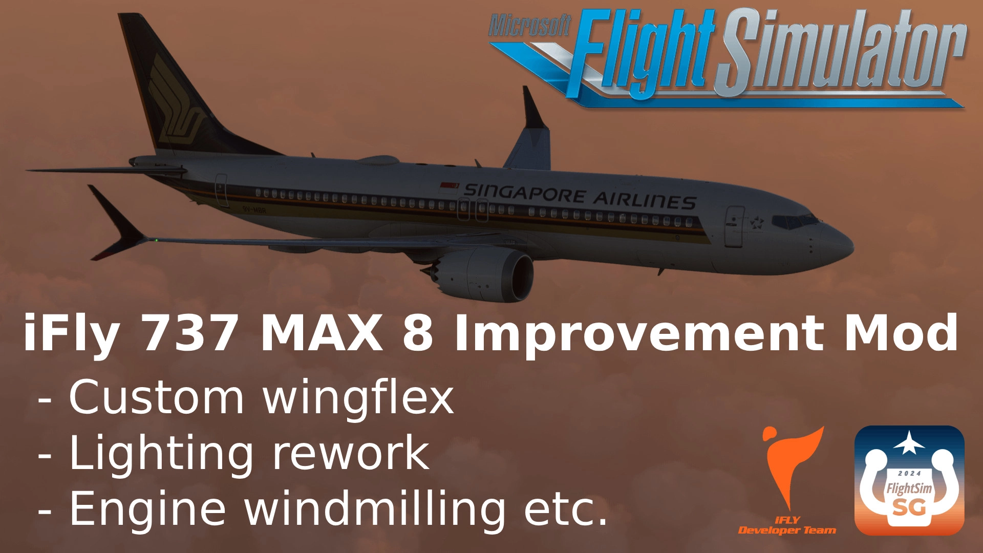 iFly 737 MAX 8 Improvement Mod (Wingflex + Lighting etc.) - Image 2