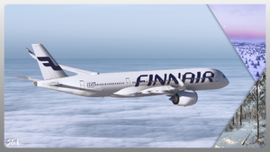Inibuilds A350 | Finnair OH-LWF w/Cabin | Custom 3D [8K]  thumbnail 3