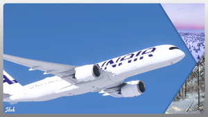Inibuilds A350 | Finnair OH-LWF w/Cabin | Custom 3D [8K]  thumbnail 8
