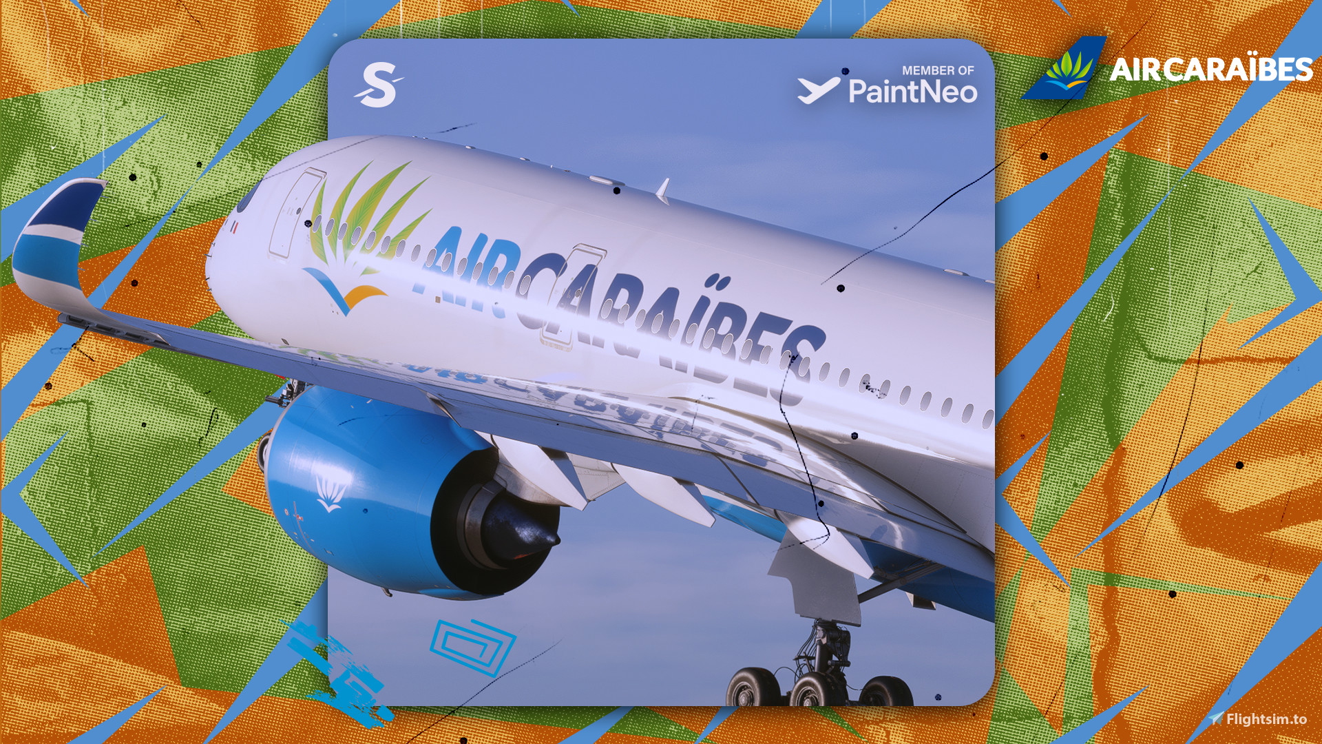 Inibuilds A350 | Air Caraïbes A359 FleetPack w/Cabin [8K]  - Image 1