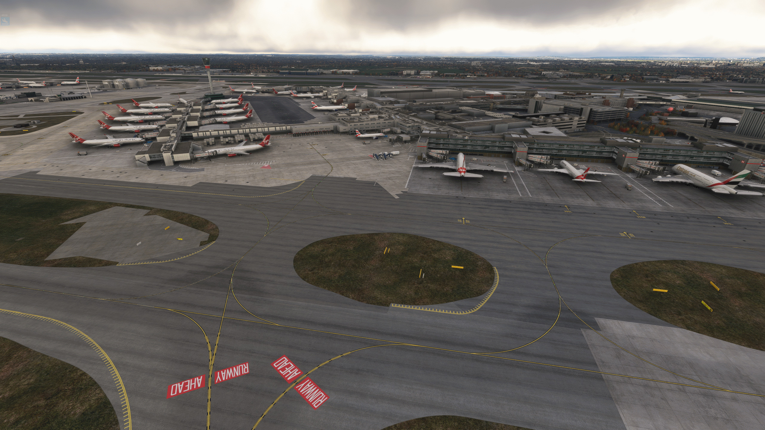 EGLL Inibuilds Enhancement For AIG AI Traffic