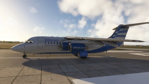 JF RJ85 Pro Ellinair SX-EMI livery