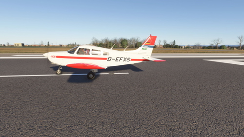 Just Flight PA28 Warrior II D-EFXS livery