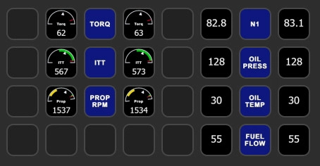 King Air 350i Engine Instruments