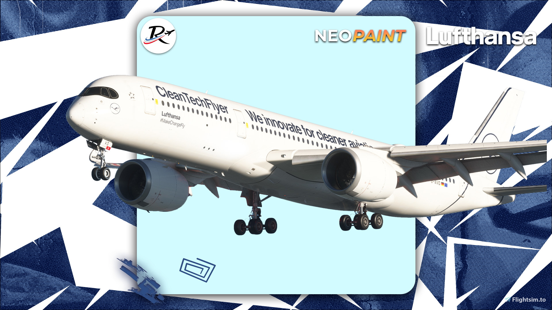 Lufthansa a350-900 CleanTechFlyer D-AIVD [4K][raimbotrax][NeoPaint