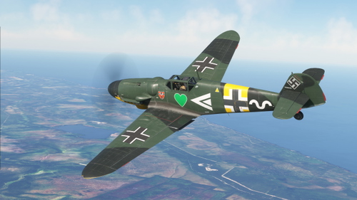 Messerschmitt Bf 109G-2 W.Nr. 13721 "Weiße DoppelWinkel" Stab III./JG 54
