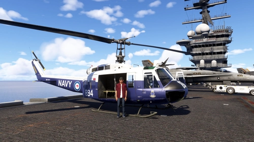 Microsoft Stranger Things UH-1 Huey Royal Australian Navy N9-3102 for FS2024 only