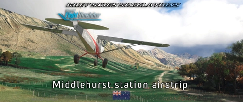 Middlehurst Station airstrip, Marlborough, New Zealand