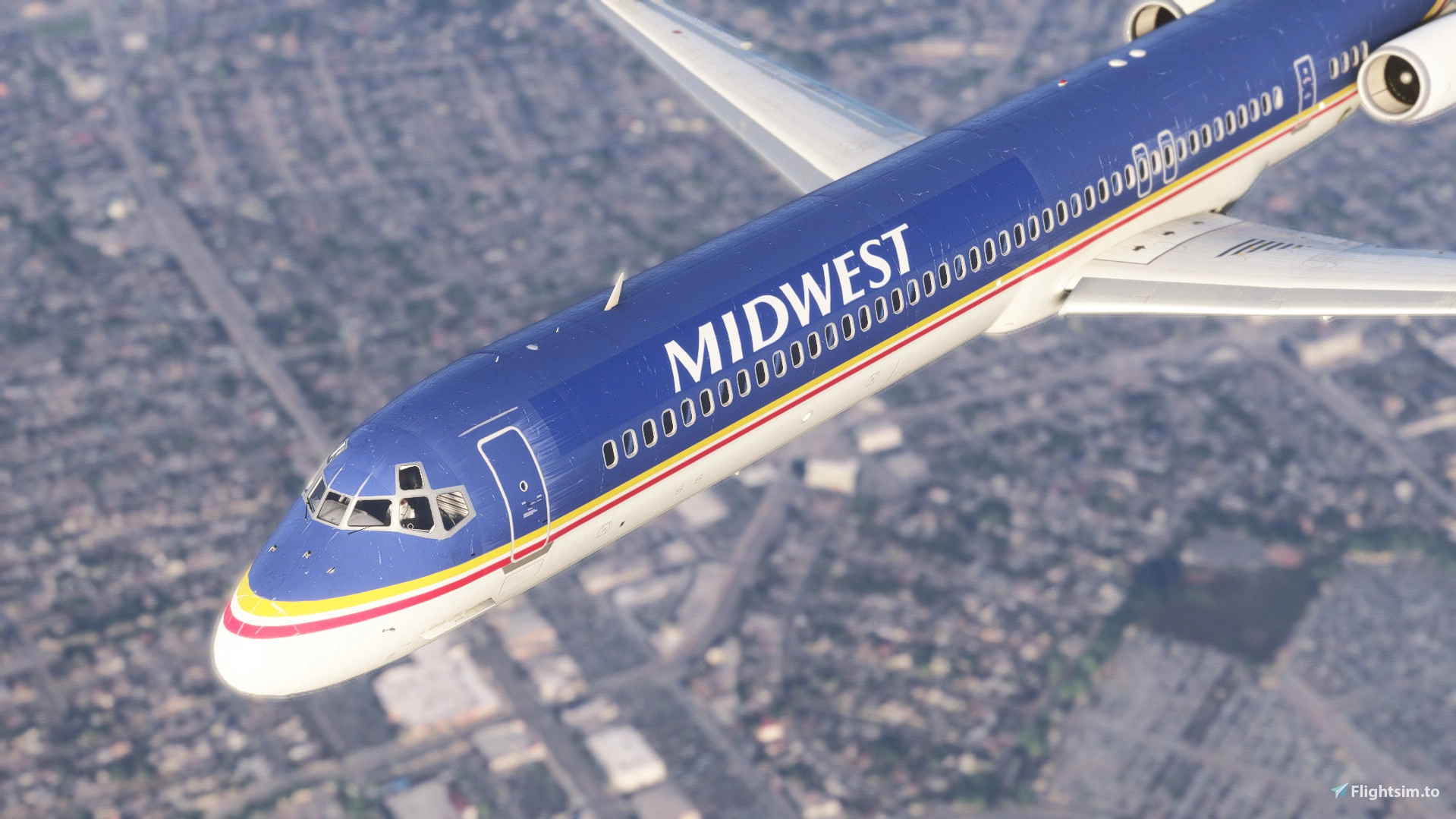 Midwest MD-88 N701ME Maddog 20th - Aircraft Liveries for MSFS