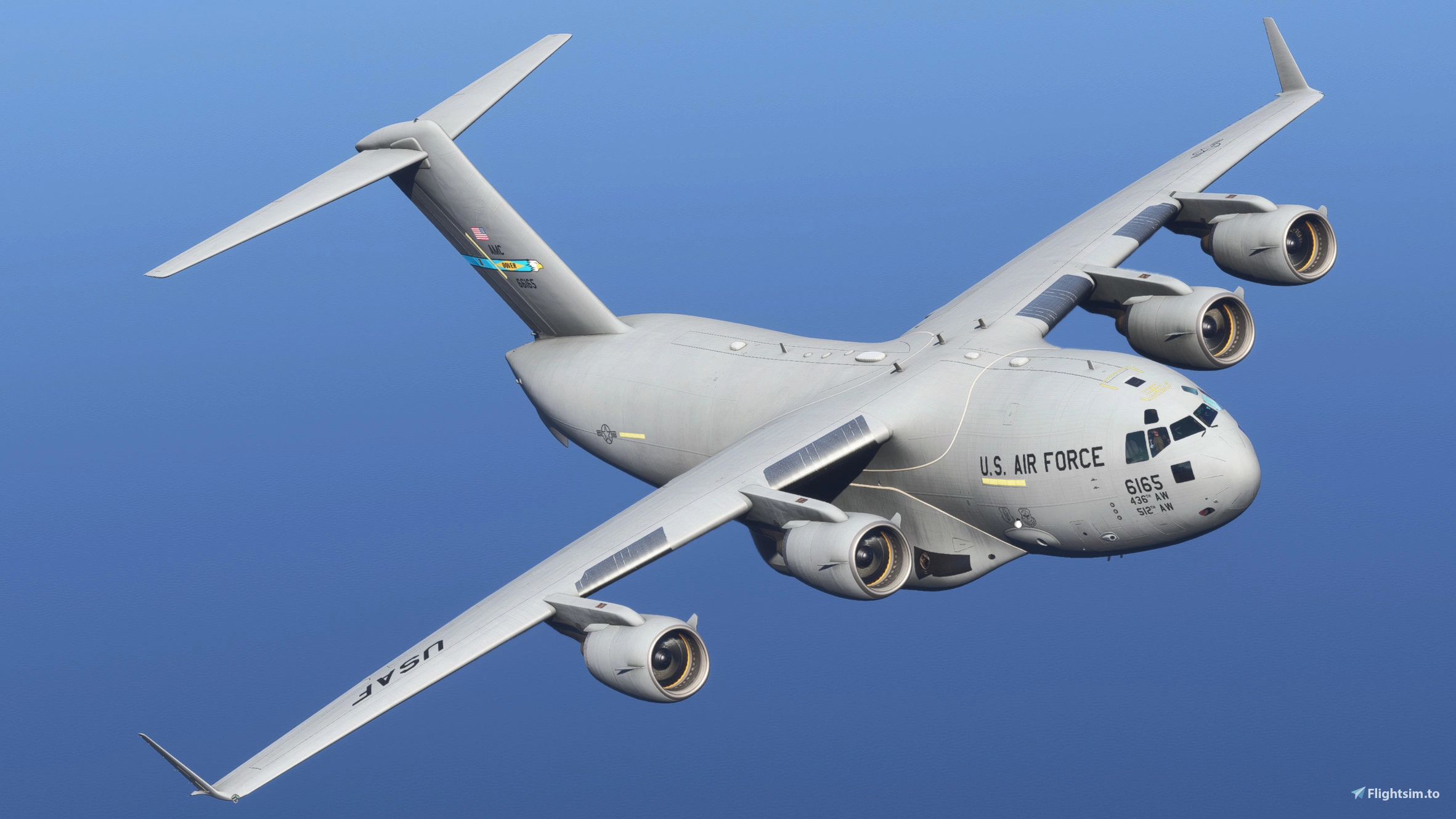 U.S. AIR FORCE リトグラフシリーズ Miltech C-17 | USAF 436th Airlift Wing, Dover AFB | 06-6165