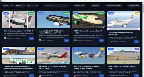 MMFS - Mods Manager Flight Simulator