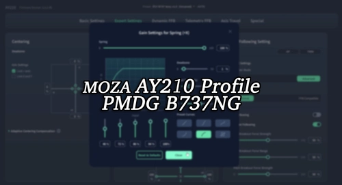 [MOZA AY210] PMDG B737 NG Profile by Tony