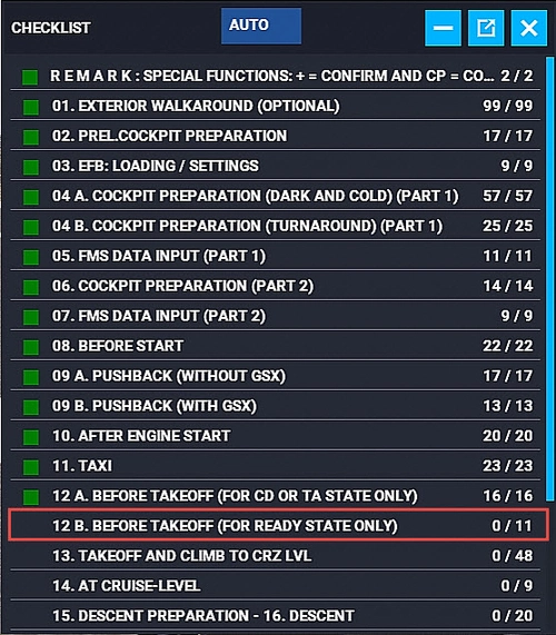 FENIX A 320 -MSFS 2024 Ingame-Checklist (MSFS 2020 style)