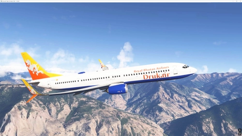 MSFS2024 PMDG Royal Bhutan Airlines DurkAir 737-900