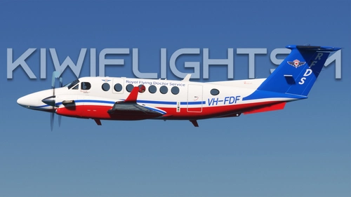 Royal Flying Doctor Service (RFDS) | VH-FDF | Asobo & Black Square (Analog) King Air B350 [8K]