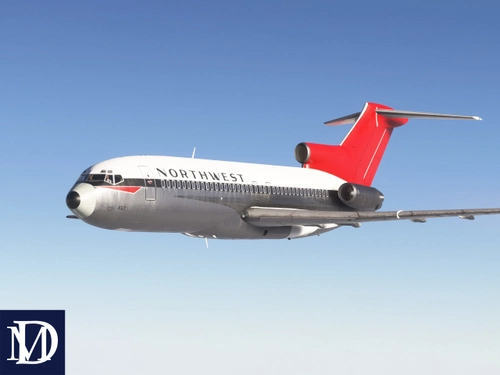 Northwest Orient Airlines 727-100 (N467US) w/Cabin | FlightSim Studio B727