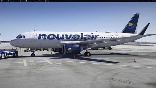 Nouvelair TS-INL & TS-INM liveries for the Inibuilds A320N for MSFS2024 (with cabin)