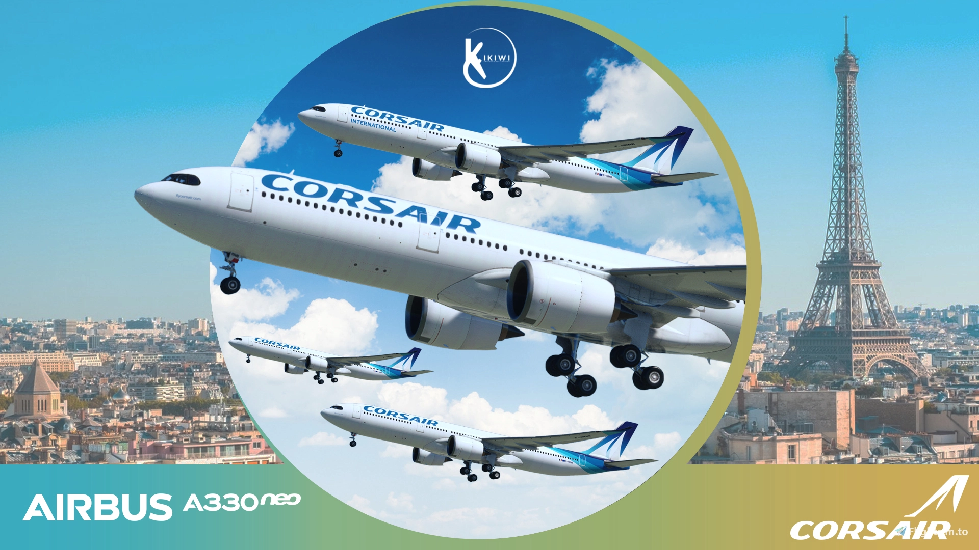 [PACK] Headwind A330-900neo Corsair Fleet 4K & 8K - Image 1