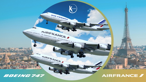 [PACK] Msmauri Boeing 747-400 Project I Air France F-GITD 4K