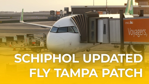 Patch/workaround for Fly Tampa's Amsterdam Schiphol