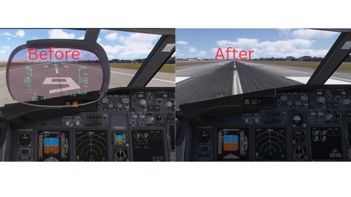 PMDG 737-800 – Centered Default Cockpit Camera