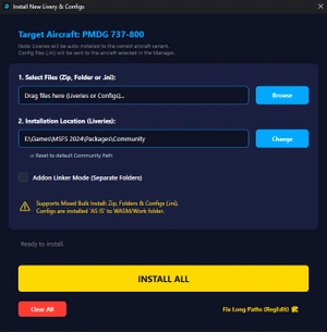 PMDG / iFly - Livery / Configs Manager and Installer thumbnail 7