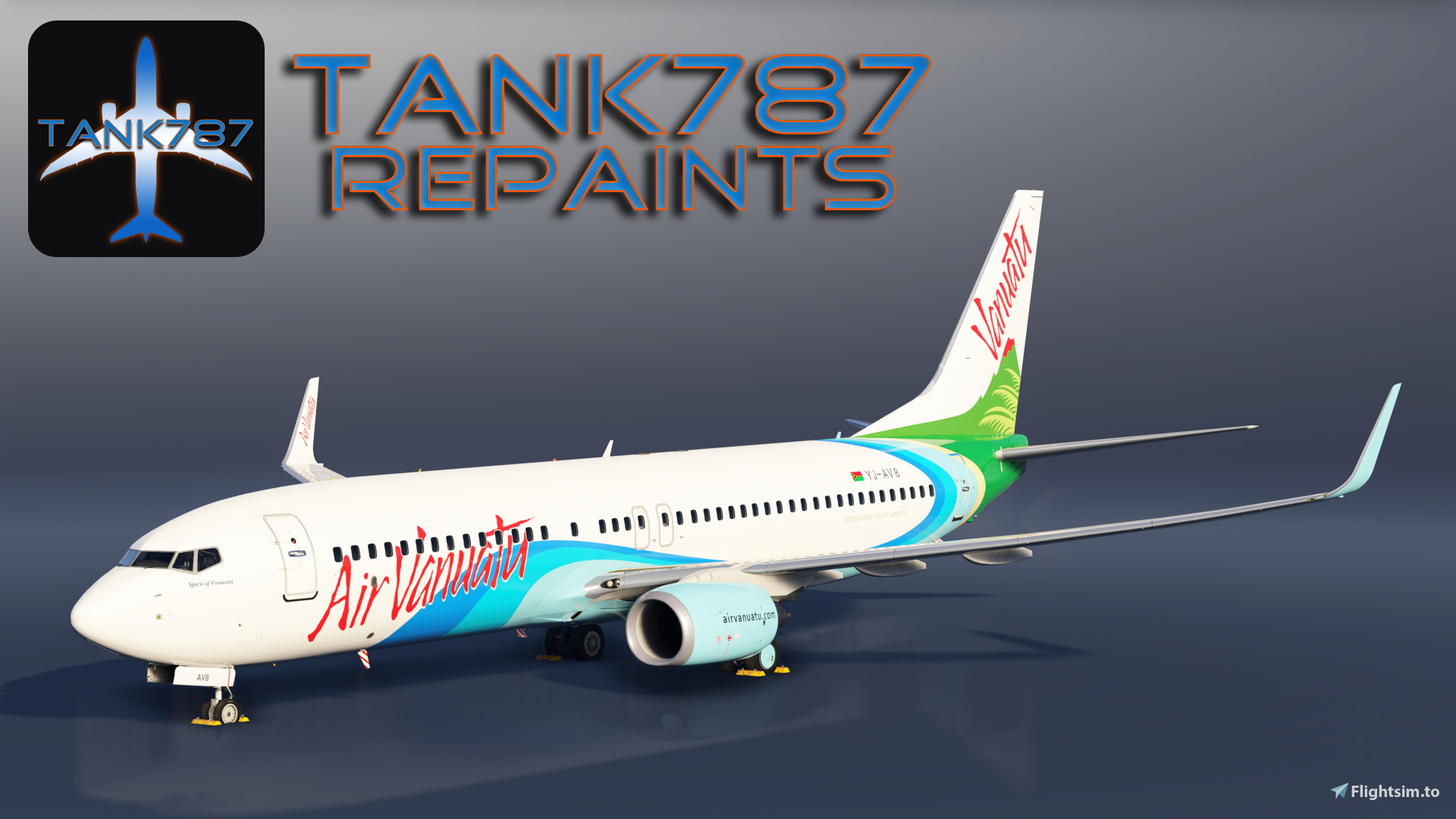 PMDG 737-800 Air Vanuatu - YJ-AV8 - Image 1