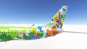 PMDG 737-800 w/ cabin Alaska Airlines Disney Resort - Toontown (N565AS) thumbnail 2