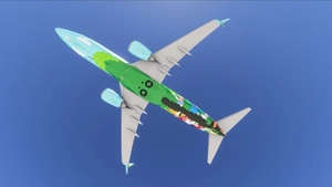 PMDG 737-800 w/ cabin Alaska Airlines Disney Resort - Toontown (N565AS) thumbnail 4