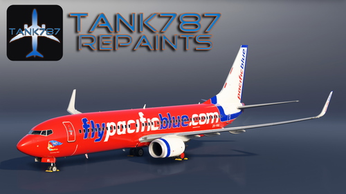 PMDG 737-800 Pacific Blue - ZK-PBL
