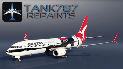 PMDG 737-800 Qantas - VH-XZJ Mendoowoorjji