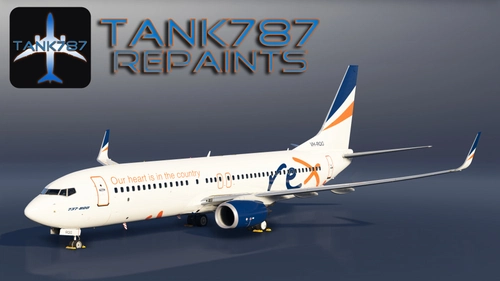 PMDG 737-800 Rex - VH-RQG Orange titles