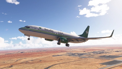 PMDG 737-800 (SSW) | Saudi Airlines New Livery (Fictional)