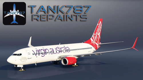 PMDG 737-800 Virgin Australia - VH-YIS Virgin Atlantic Style livery (Fictional)